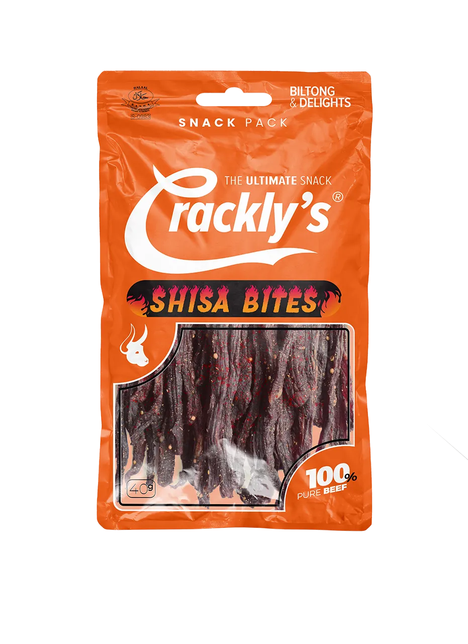Crackly’s Shisa Bites 40g - Biltong delivered to your door.