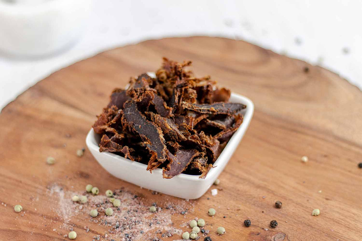 Binge Beef BBQ Sliced Biltong Product top view. Free Delivery on orders over R450.