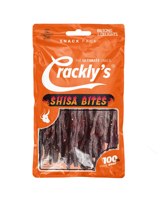 Crackly’s Shisa Bites 40g - Biltong delivered to your door.