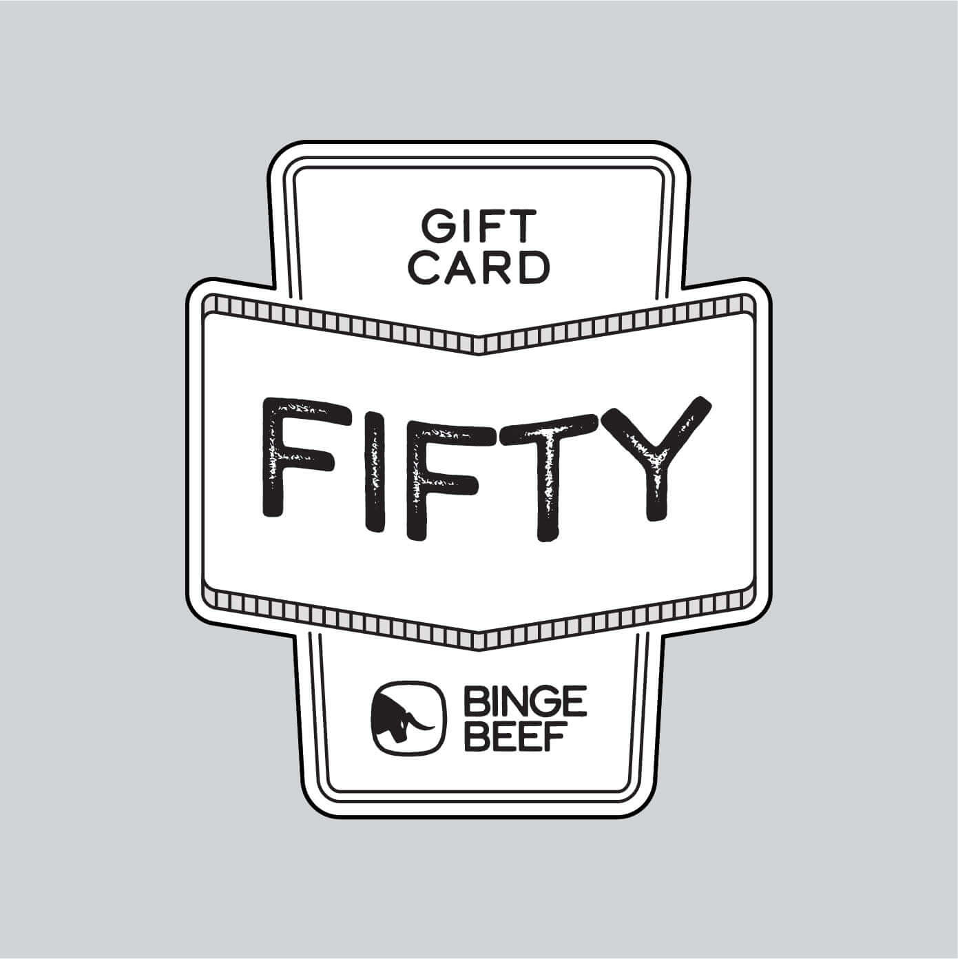 Gift Card - Get your friends and family the perfect South African gift - Biltong by Binge Beef. Buy a gift voucher for them to spend on various flavours of biltong.
