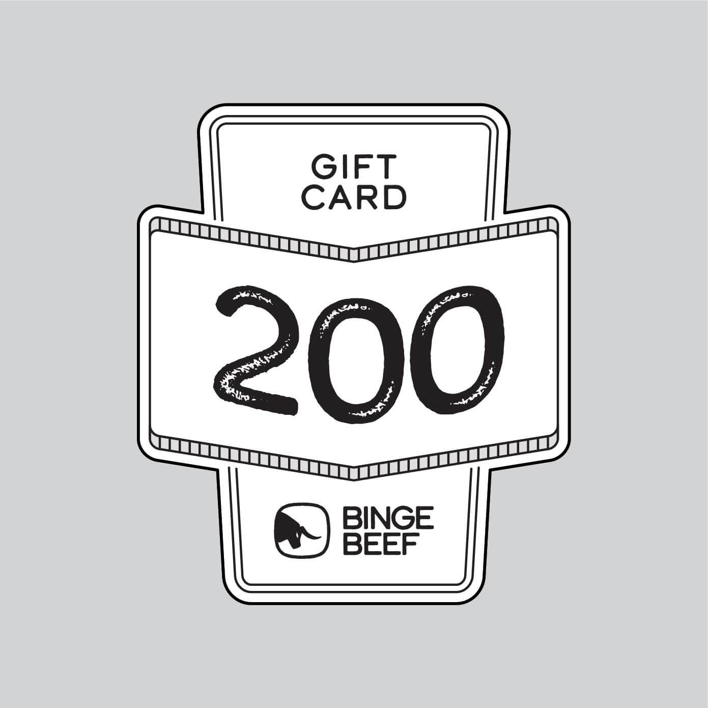 Gift Card - Get your friends and family the perfect South African gift - Biltong by Binge Beef. Buy a gift voucher for them to spend on various flavours of biltong.