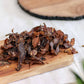 Binge Beef Lean Sliced Biltong Product top view. Free delivery on orders over R450.